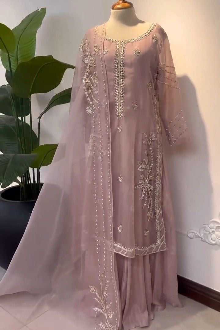 Sharara desing / tea pink
