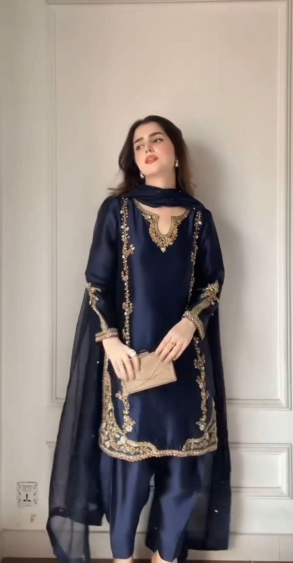 Navy Blue party wear