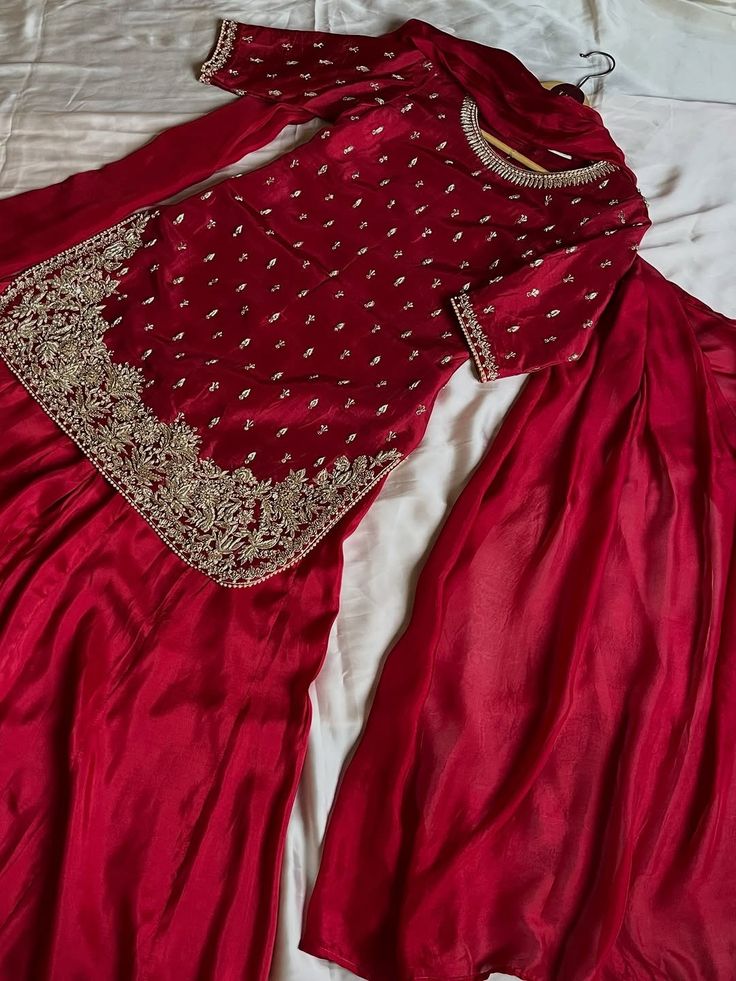 Elegant red dress
