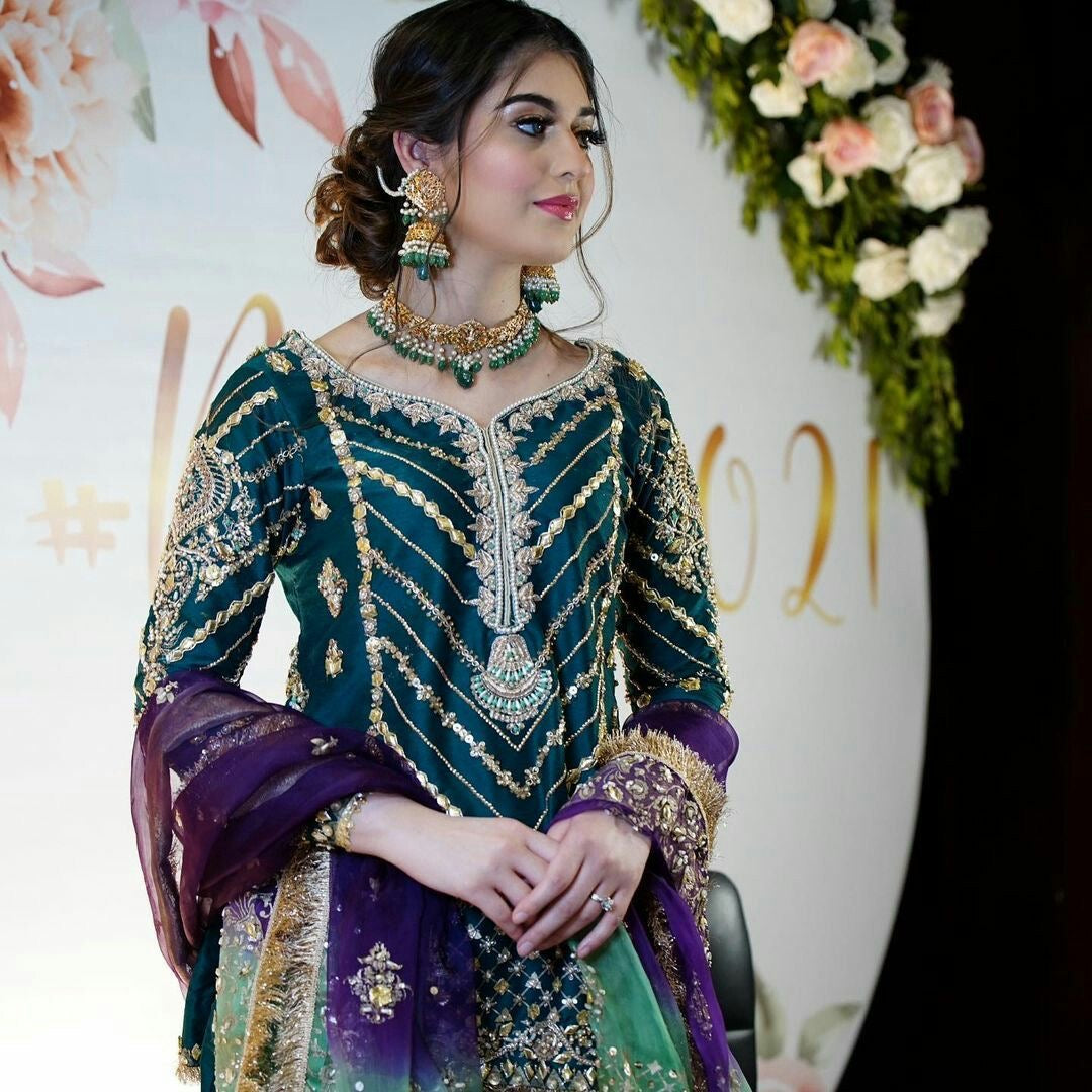 Gharara desing / mehndi dress