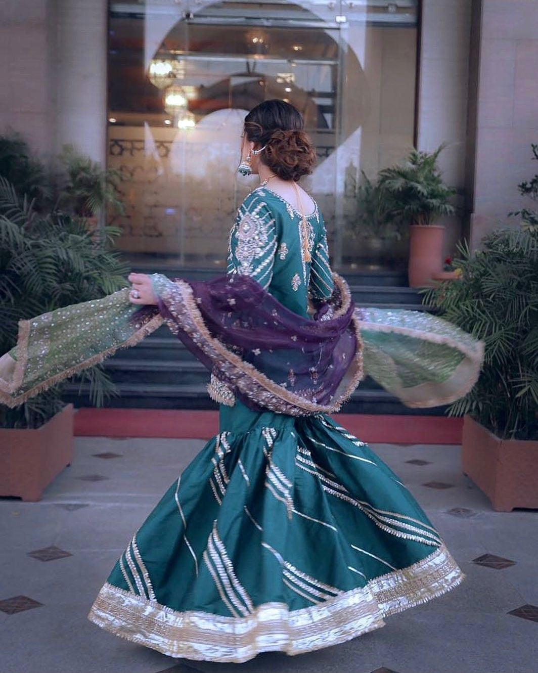 Gharara desing / mehndi dress