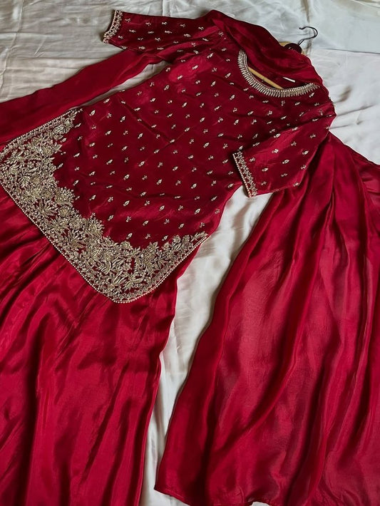 Elegant red dress