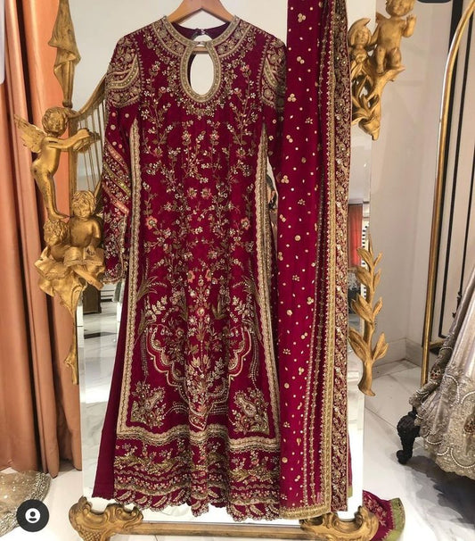 Heavy embroidery party wear